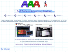 Tablet Screenshot of aaapatternsmarking.com